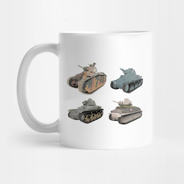 Various French WW2 Tanks by NorseTech
